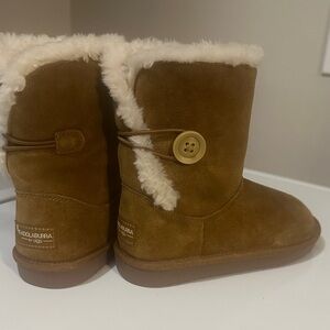 Koolaburra Kids' Brown Boots with Cream Trim